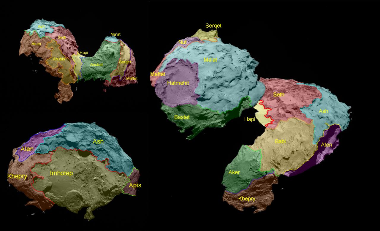 Cartografiado del cometa 67P