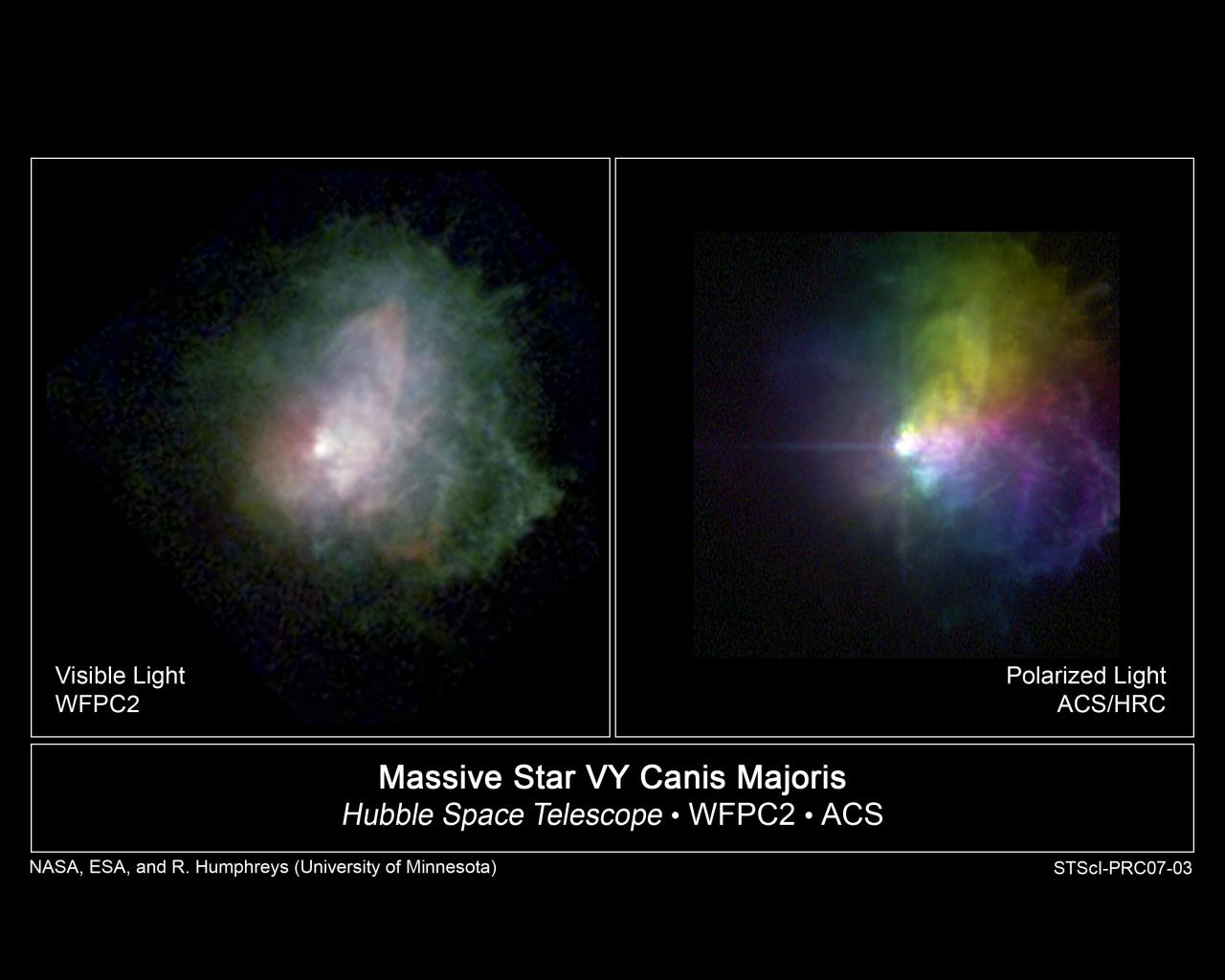 VY Canis Majoris taken by Hubble Space Telescope