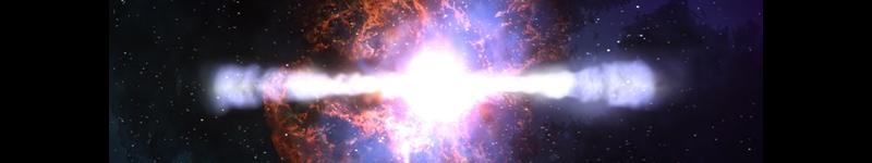 Hypernova gamma-ray burst illustration (www.astronomy.com)