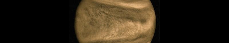 Venus’ atmosphere, in the ultraviolet range