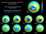 Imagen de satélite de la región antártica