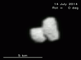 Imagen en baja resolución del cometa 67P