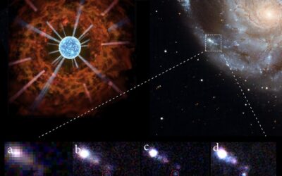Cazada una estrella supergigante roja recién colapsada