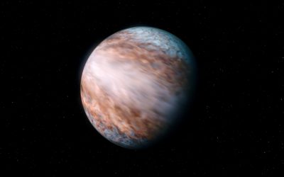 Detectan un flujo de viento supersónico en el ecuador de un exoplaneta gigante