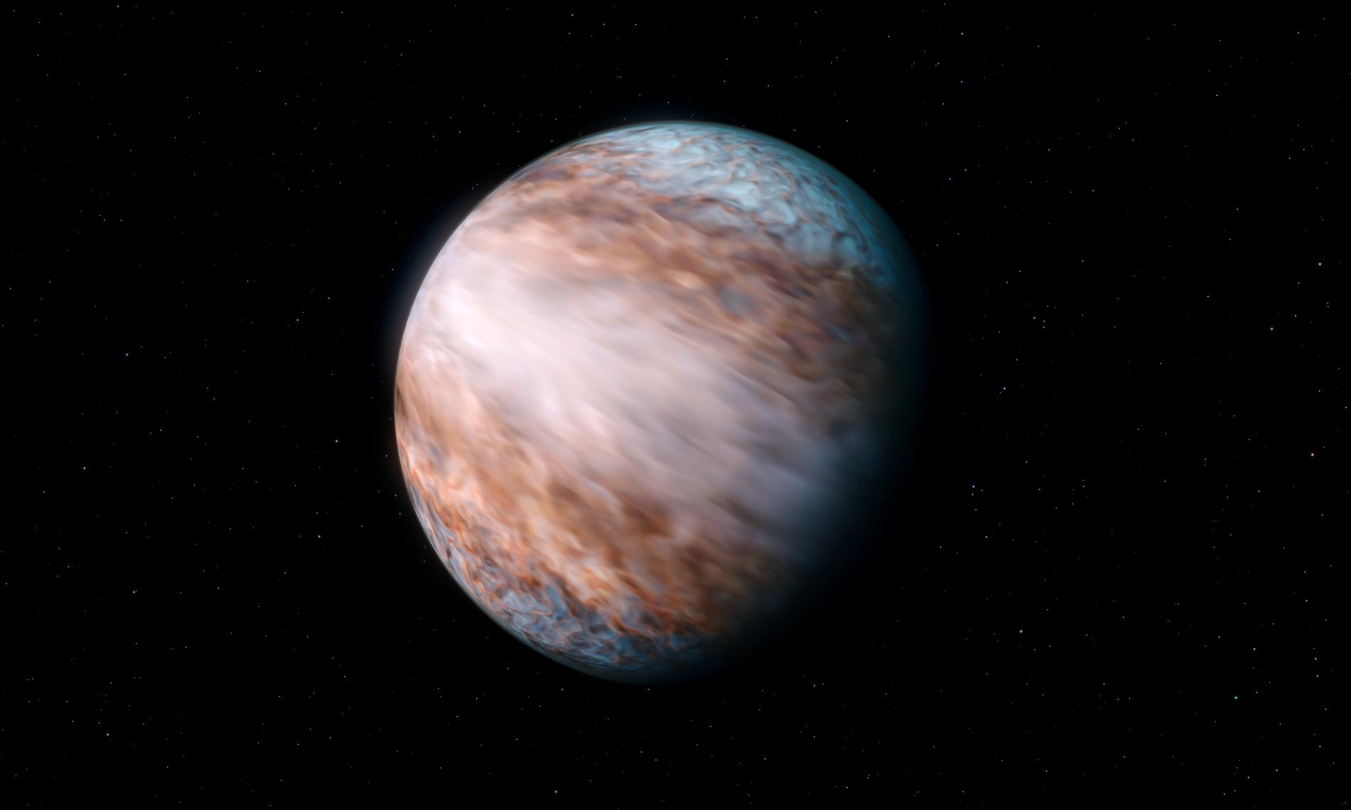 Detectan un flujo de viento supersónico en el ecuador de un exoplaneta gigante